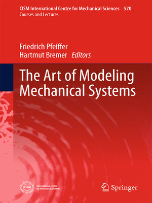 cover image of The Art of Modeling Mechanical Systems
